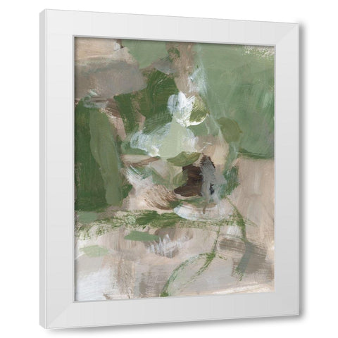 Green Tea I White Modern Wood Framed Art Print by Long, Christina