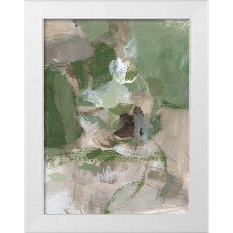 Green Tea I White Modern Wood Framed Art Print by Long, Christina