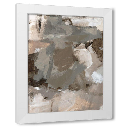 Coffee I White Modern Wood Framed Art Print by Long, Christina