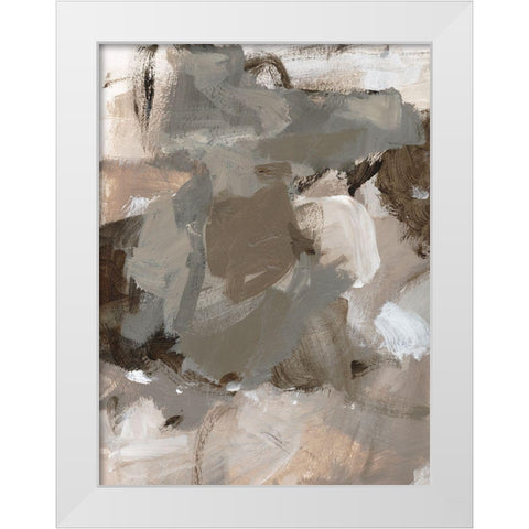 Coffee I White Modern Wood Framed Art Print by Long, Christina