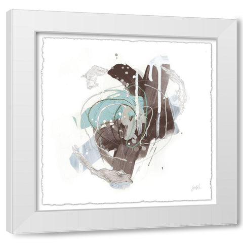 Tranquil Marks I White Modern Wood Framed Art Print by Vess, June Erica