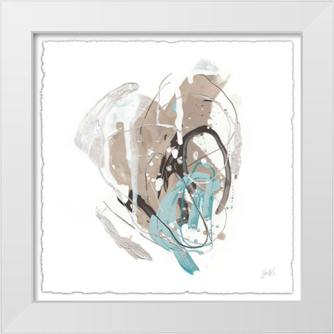 Tranquil Marks II White Modern Wood Framed Art Print by Vess, June Erica