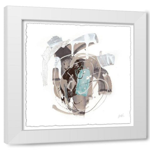 Tranquil Marks III White Modern Wood Framed Art Print by Vess, June Erica