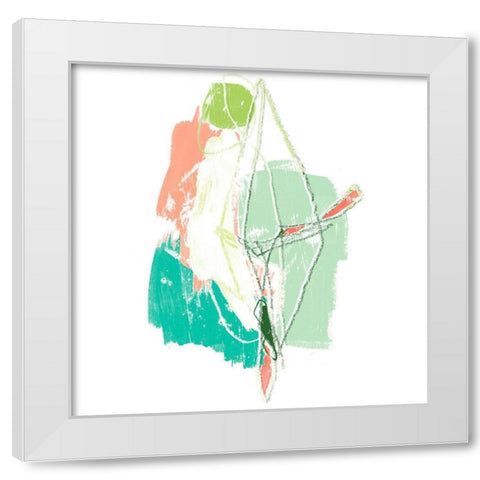 Chromatic Intent VIII White Modern Wood Framed Art Print by Vess, June Erica