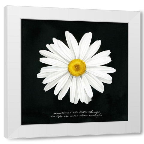 Delicate Daisy I White Modern Wood Framed Art Print by Popp, Grace