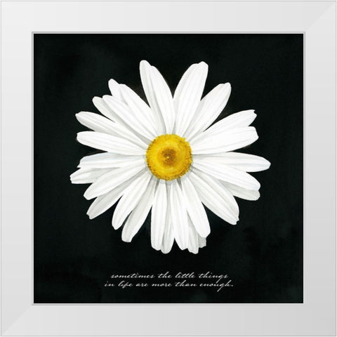 Delicate Daisy I White Modern Wood Framed Art Print by Popp, Grace