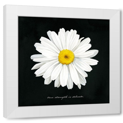 Delicate Daisy II White Modern Wood Framed Art Print by Popp, Grace