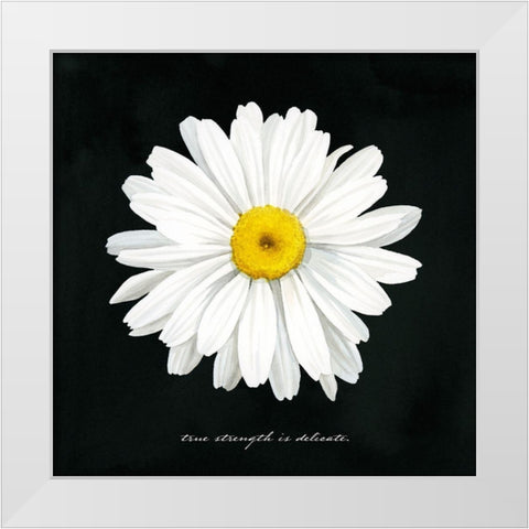 Delicate Daisy II White Modern Wood Framed Art Print by Popp, Grace