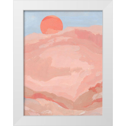 Summer Sun II White Modern Wood Framed Art Print by Green, Jacob