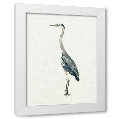 Saltwater Herons II White Modern Wood Framed Art Print by Caroline, Emma