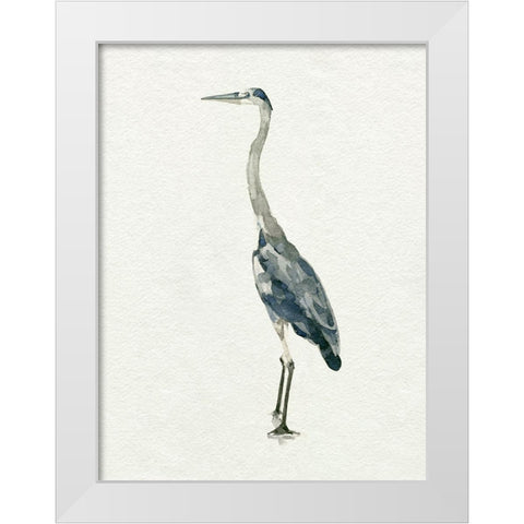 Saltwater Herons II White Modern Wood Framed Art Print by Caroline, Emma
