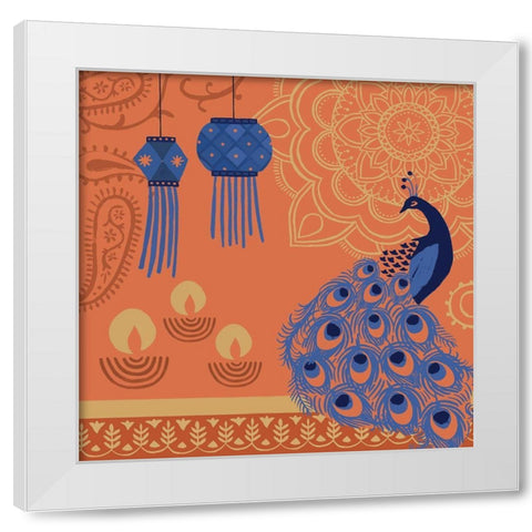 Diwali I White Modern Wood Framed Art Print by Barnes, Victoria