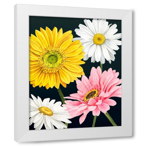 Gerbera Daisy I White Modern Wood Framed Art Print by Popp, Grace