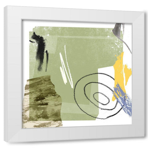 Abstract Swamp I White Modern Wood Framed Art Print by Wang, Melissa