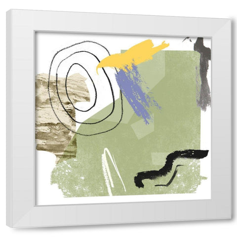 Abstract Swamp II White Modern Wood Framed Art Print by Wang, Melissa