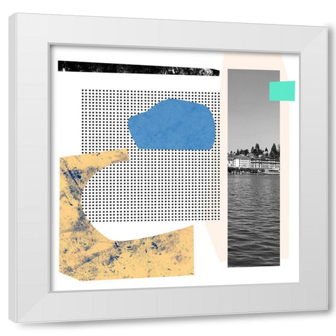 Ode to a Lake II White Modern Wood Framed Art Print by Wang, Melissa