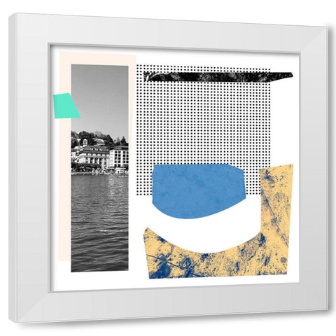 Ode to a Lake III White Modern Wood Framed Art Print by Wang, Melissa