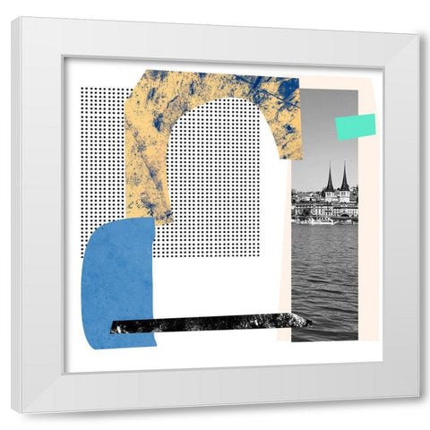 Ode to a Lake IV White Modern Wood Framed Art Print by Wang, Melissa