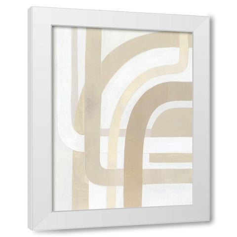 Loops And Weaves I White Modern Wood Framed Art Print by Popp, Grace