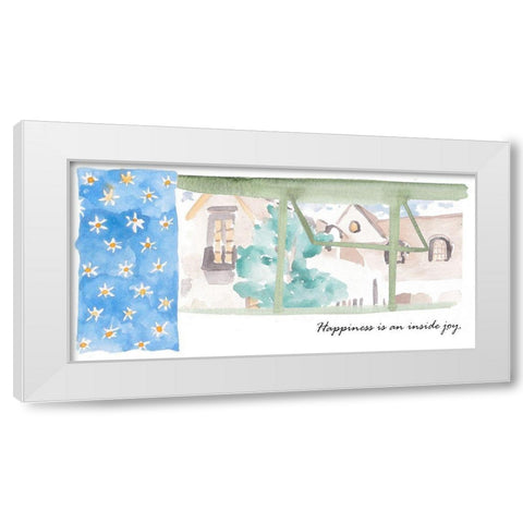 Nice View VI White Modern Wood Framed Art Print by Wang, Melissa