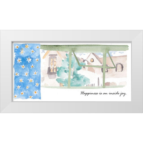 Nice View VI White Modern Wood Framed Art Print by Wang, Melissa