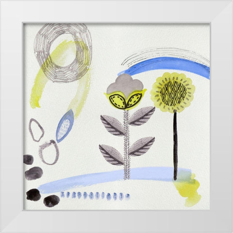 Light Dreams I White Modern Wood Framed Art Print by Wang, Melissa