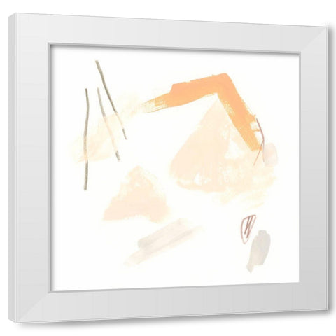 Citrus Space I White Modern Wood Framed Art Print by Vess, June Erica
