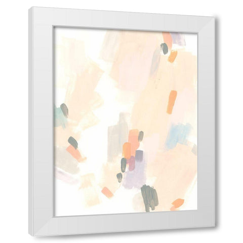 Cascade Rhythm I White Modern Wood Framed Art Print by Vess, June Erica