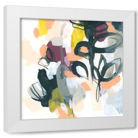 Garden Extraction VI White Modern Wood Framed Art Print by Vess, June Erica