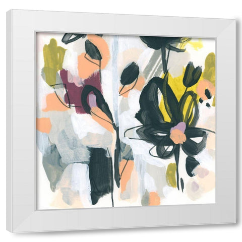 Garden Extraction VIII White Modern Wood Framed Art Print by Vess, June Erica