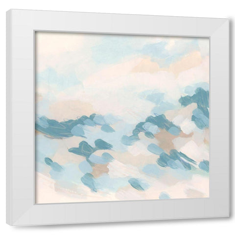 Dappled Surf II White Modern Wood Framed Art Print by Vess, June Erica
