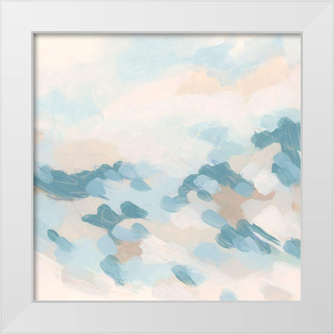 Dappled Surf II White Modern Wood Framed Art Print by Vess, June Erica