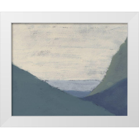 Muted Coast II White Modern Wood Framed Art Print by Moore, Regina