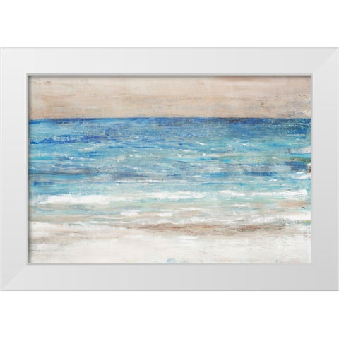 Choppy Water II White Modern Wood Framed Art Print by OToole, Tim