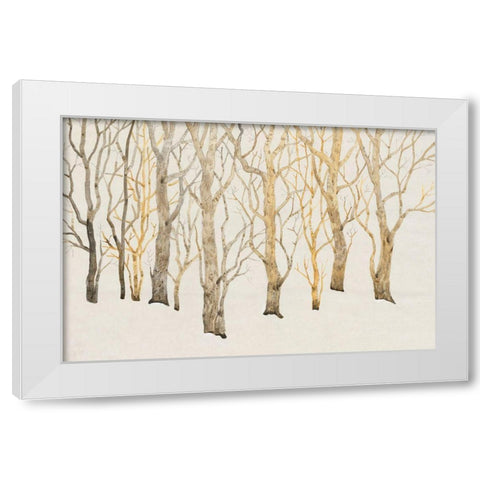 Bare Trees I White Modern Wood Framed Art Print by OToole, Tim