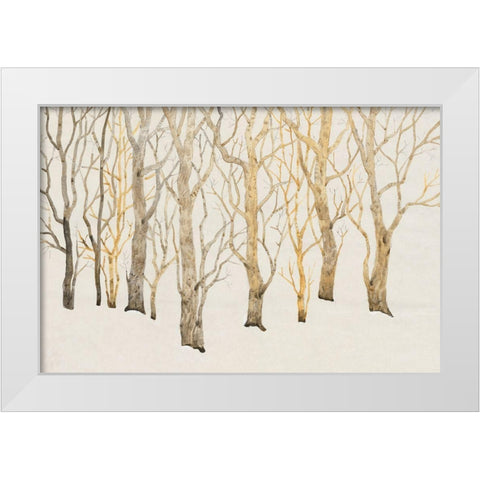 Bare Trees I White Modern Wood Framed Art Print by OToole, Tim