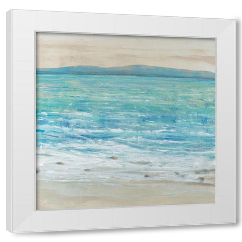 Reef Edge II White Modern Wood Framed Art Print by OToole, Tim