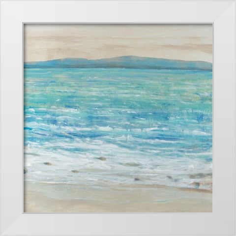 Reef Edge II White Modern Wood Framed Art Print by OToole, Tim