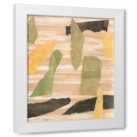 Painted Paper Pieces II White Modern Wood Framed Art Print by Moore, Regina