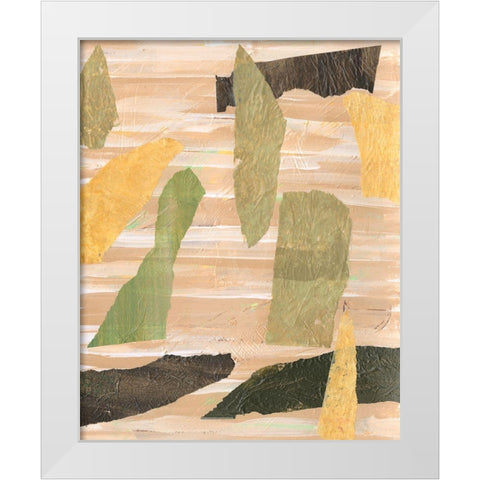 Painted Paper Pieces II White Modern Wood Framed Art Print by Moore, Regina
