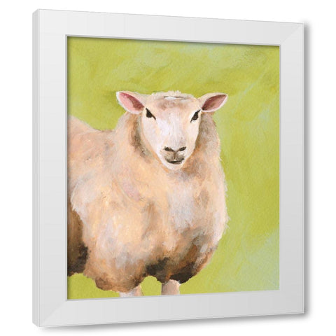 Farm Buds I White Modern Wood Framed Art Print by Moore, Regina