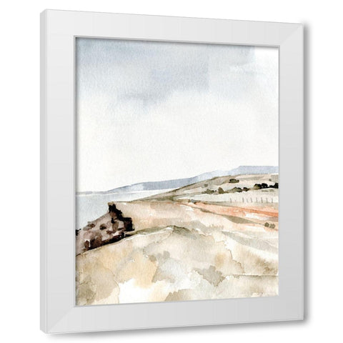 Westport I White Modern Wood Framed Art Print by Caroline, Emma