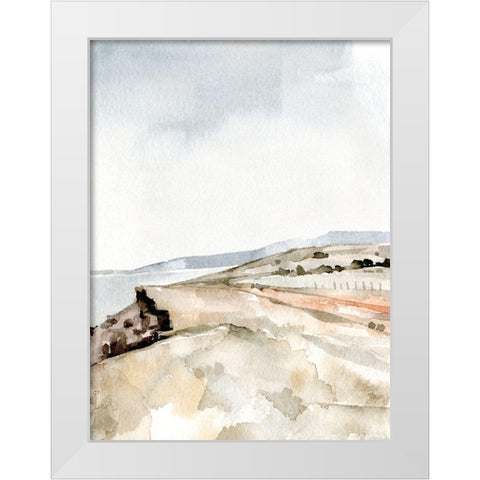 Westport I White Modern Wood Framed Art Print by Caroline, Emma