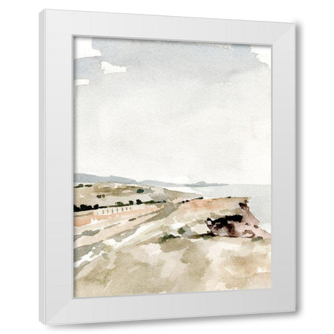 Westport II White Modern Wood Framed Art Print by Caroline, Emma