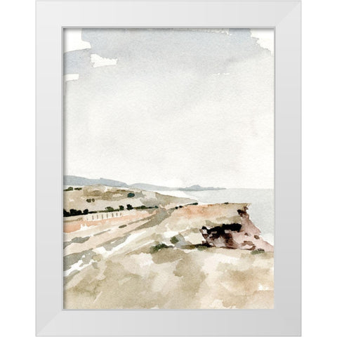 Westport II White Modern Wood Framed Art Print by Caroline, Emma