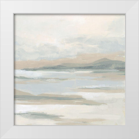 Tonal Tides I White Modern Wood Framed Art Print by Vess, June Erica
