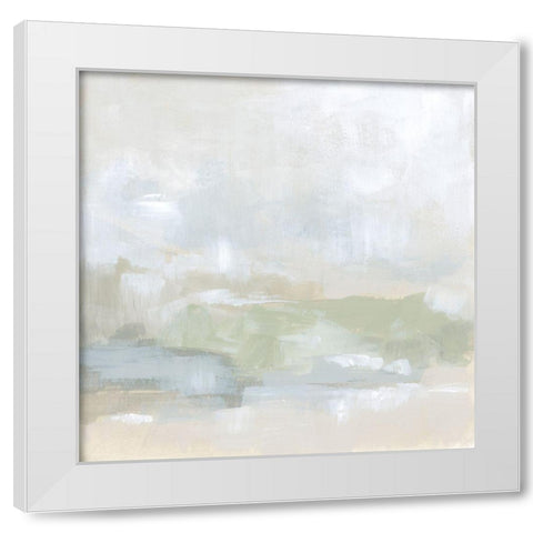 Tonal Horizon I White Modern Wood Framed Art Print by Vess, June Erica