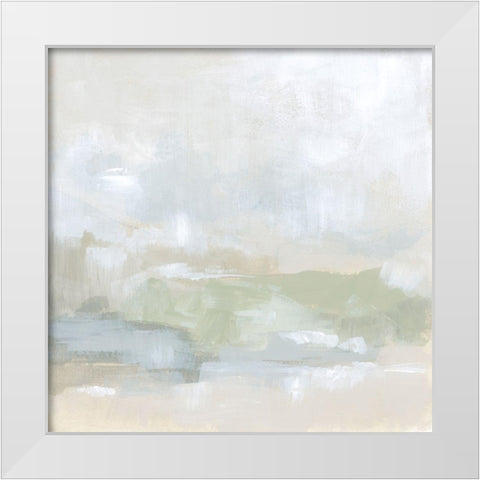 Tonal Horizon I White Modern Wood Framed Art Print by Vess, June Erica