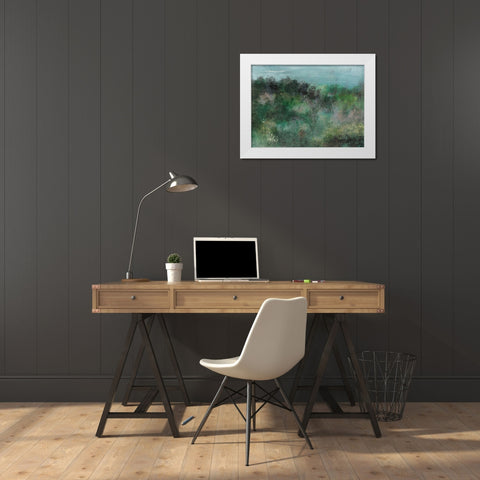 Waking I White Modern Wood Framed Art Print by Bramma, Lila