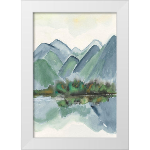 Be Clear to Reflect I White Modern Wood Framed Art Print by Bramma, Lila